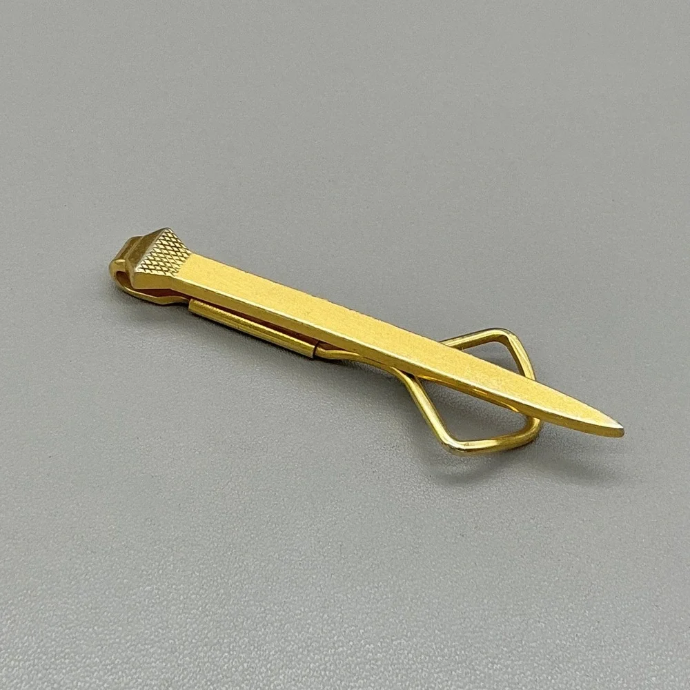 Swank Vintage Gold Tone Sword Dagger Tie Clip Tie Bar Men's Novelty Accessory